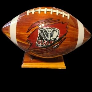 Wood crafted Footballs